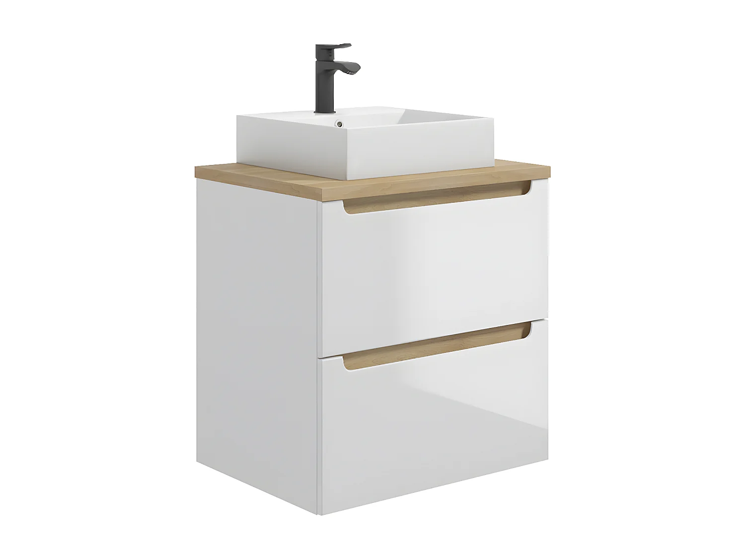 Mobile bagno con lavabo Livia bianco 60cm