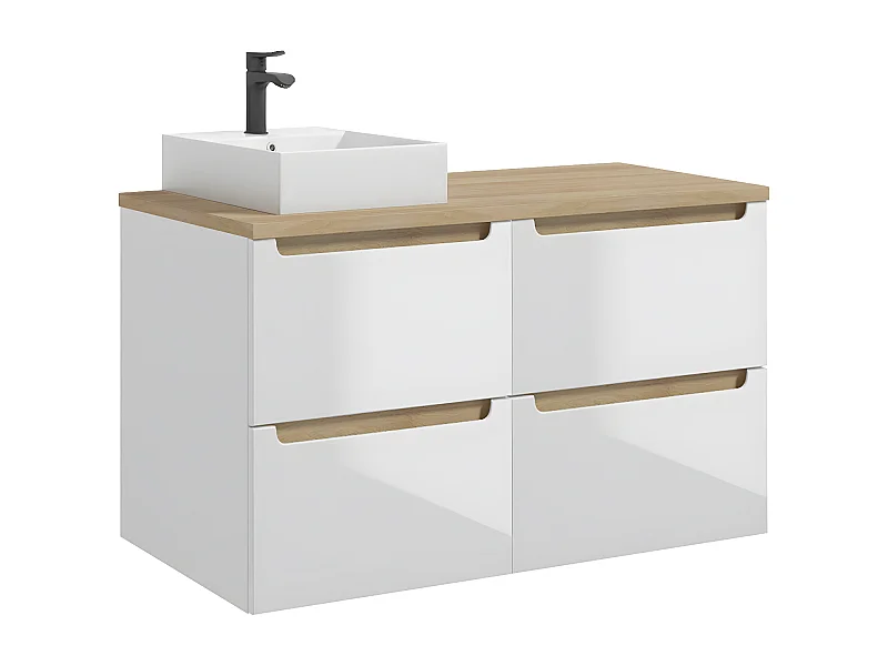 Mobile bagno con lavabo Livia bianco 120cm