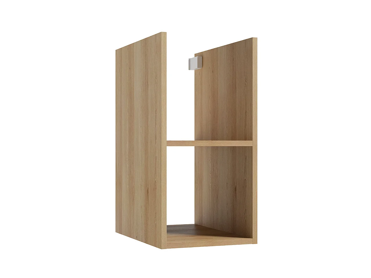 Livia 2-niche 90cm white and wood undermount cabinet