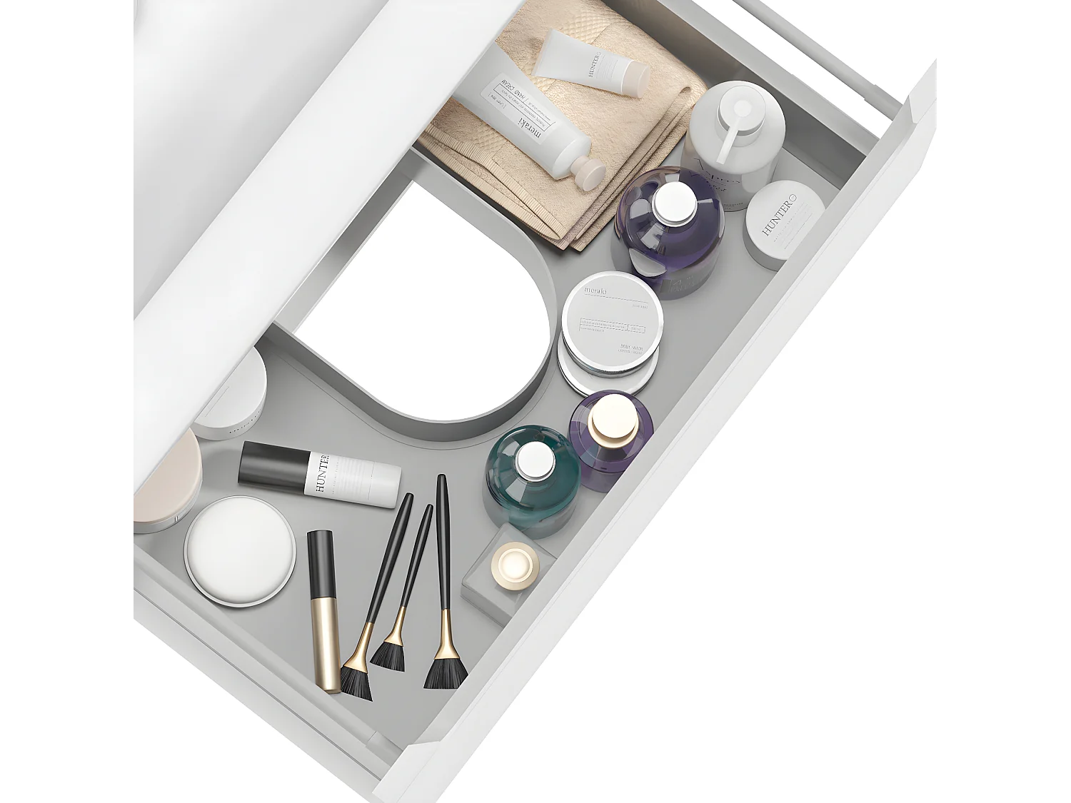 Mobile bagno senza lavabo Livia bianco 80cm