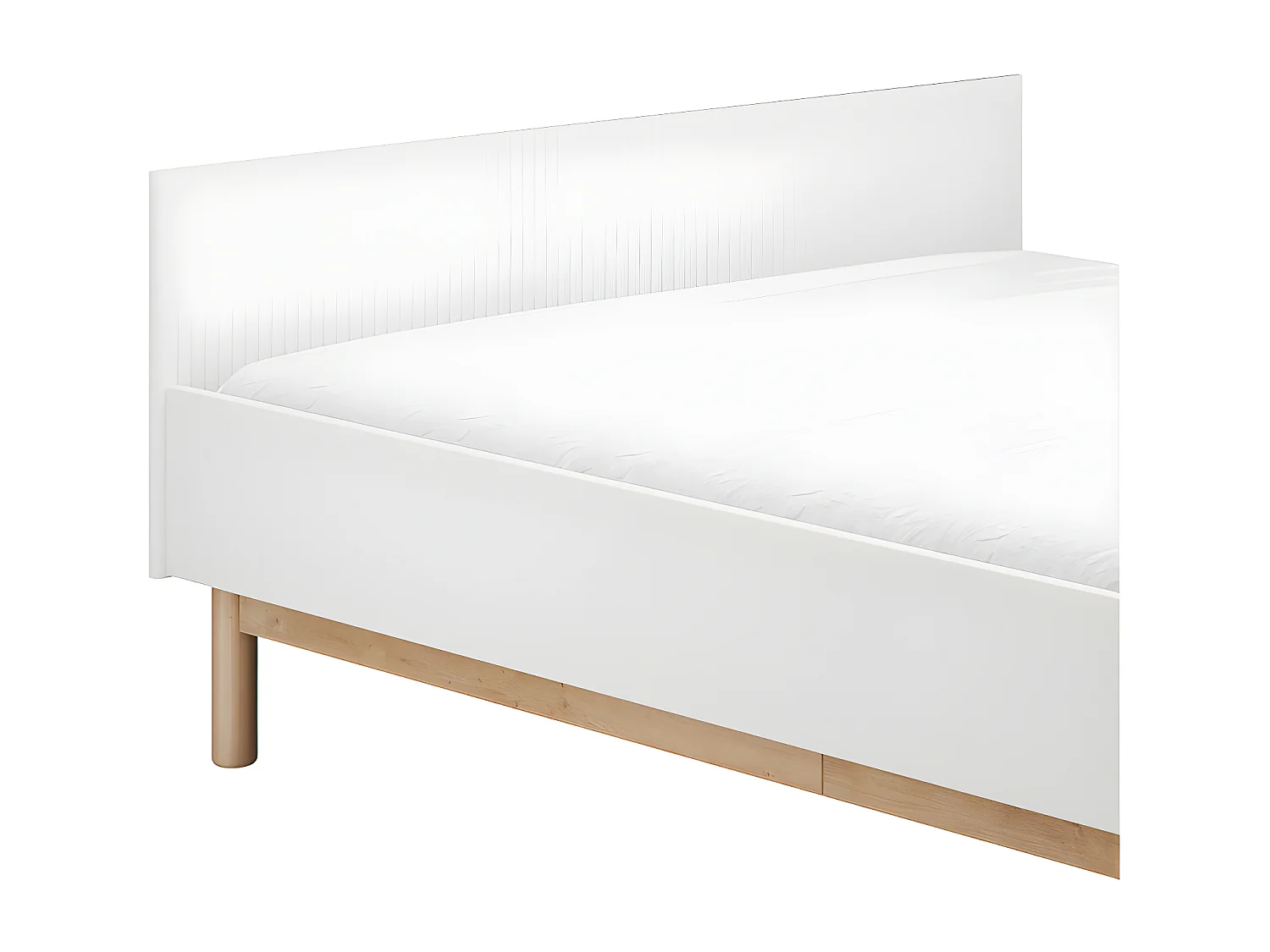 Lit 120x200 sommier inclus Miloo Blanc