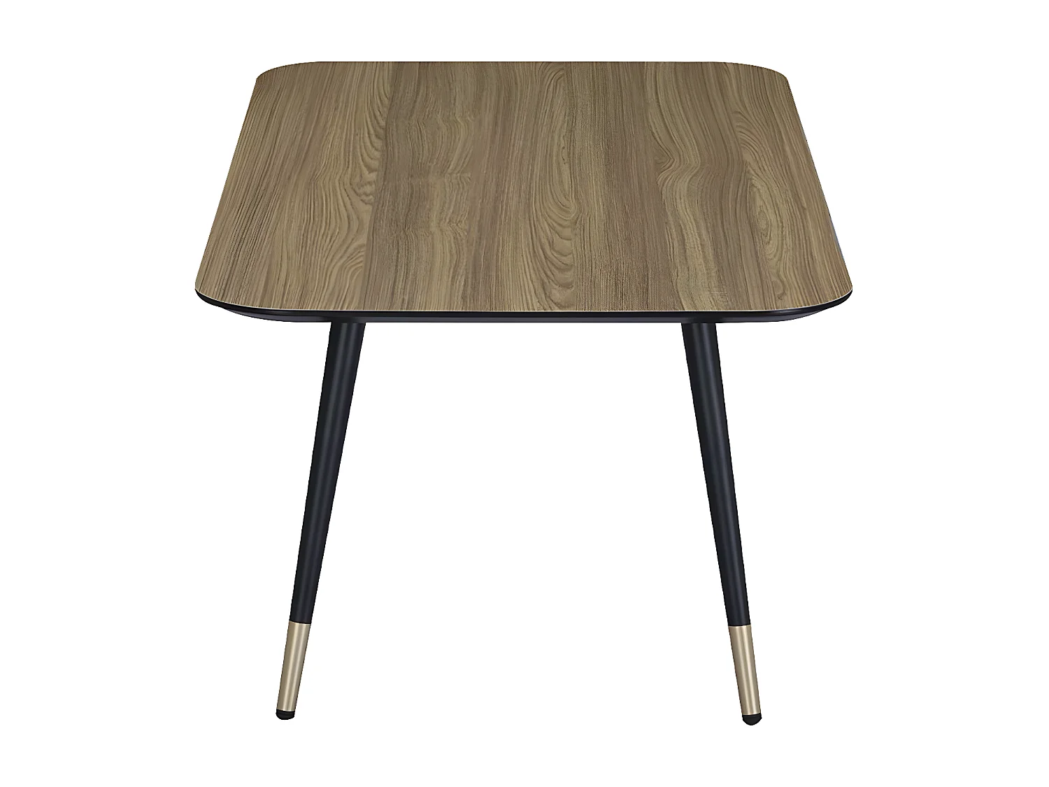 Tavolino rettangolare MATIS in stile mid-century con finitura in melaminico effetto quercia