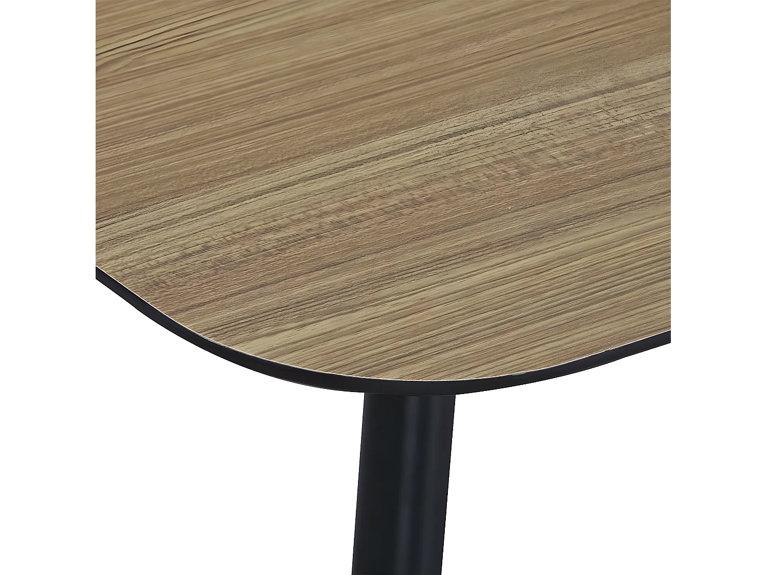 Tavolino rettangolare MATIS in stile mid-century con finitura in melaminico effetto quercia