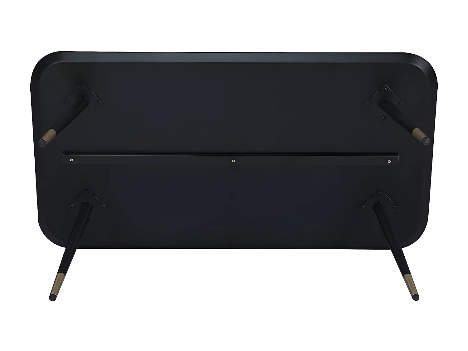 Rechthoekige salontafel met afmetingen 110 x 60 cm in melamine afwerking met eikenlook - MATIS