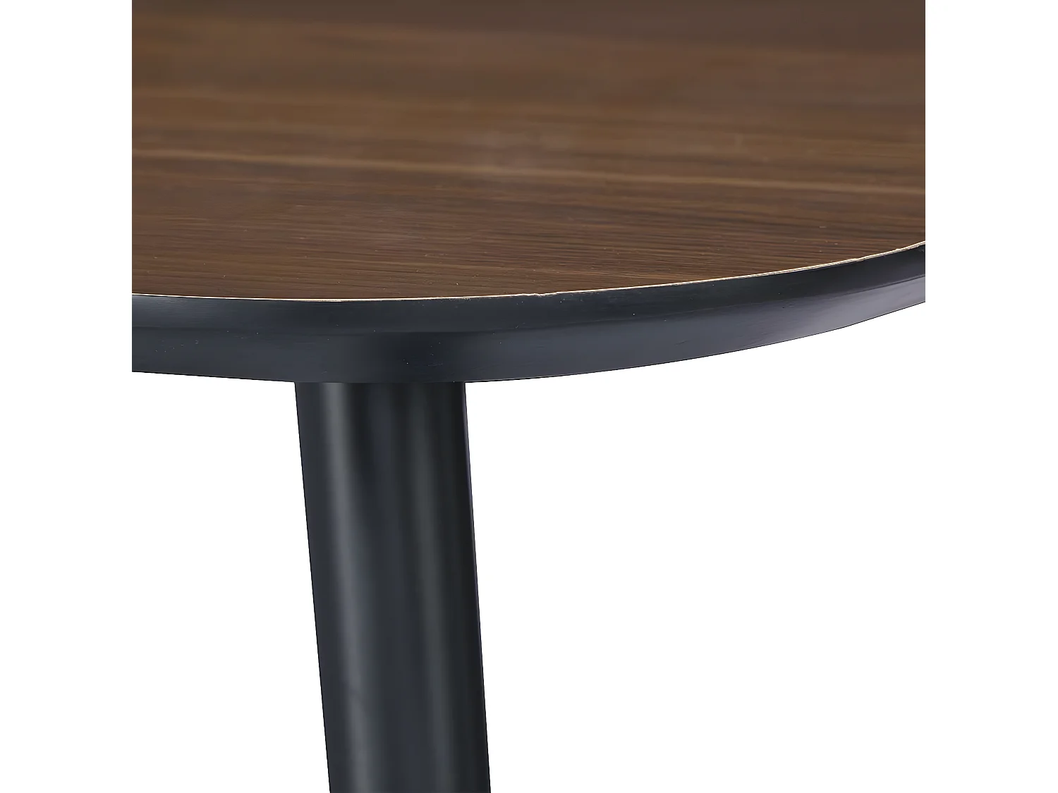 Table basse rectangulaire dimensions 110 x 60 cm en finition mélaminé imitation noyer - MATIS