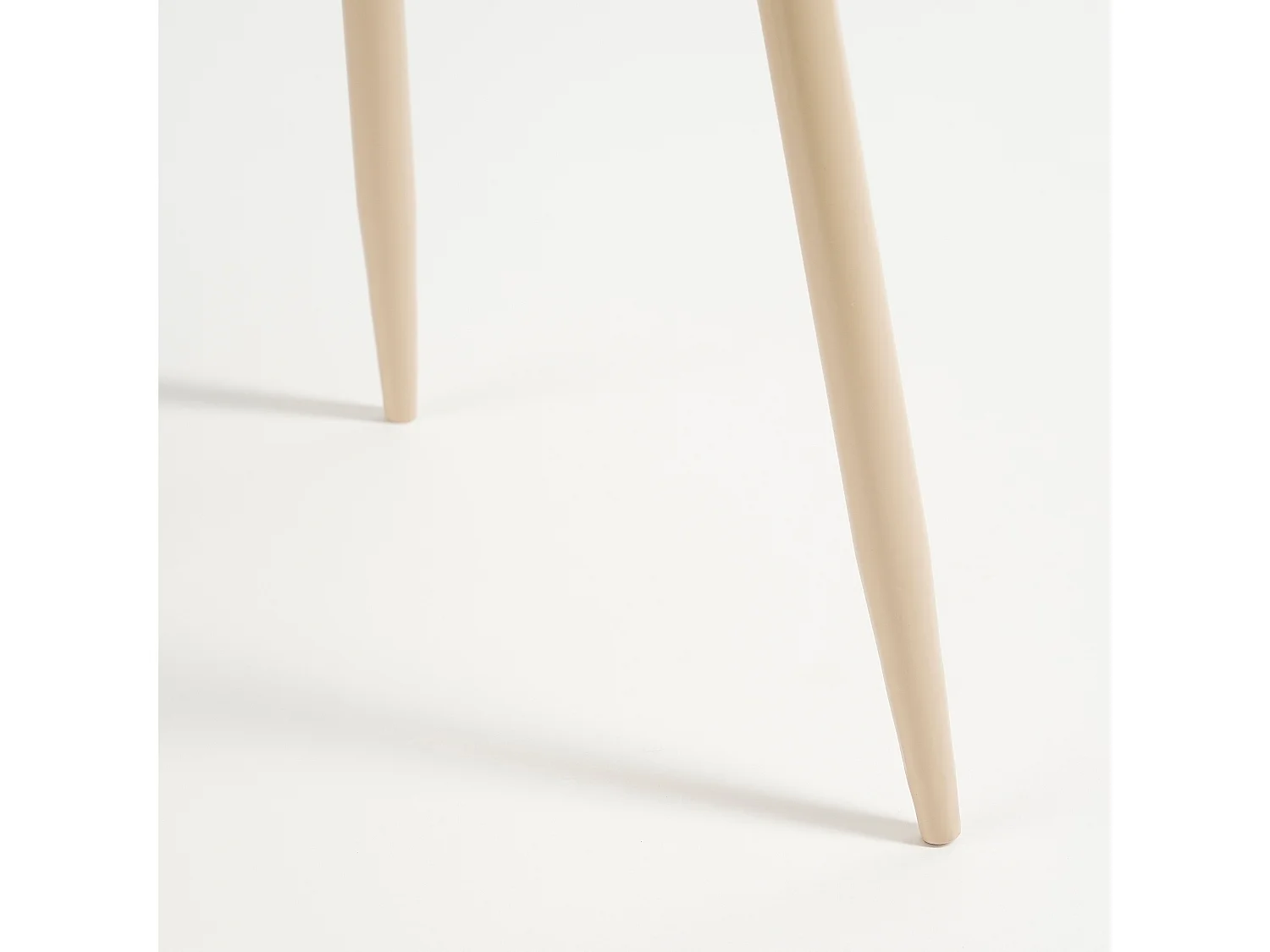 Table d'appoint en fer - 34 x 34 x 38 - Beige - FLORES