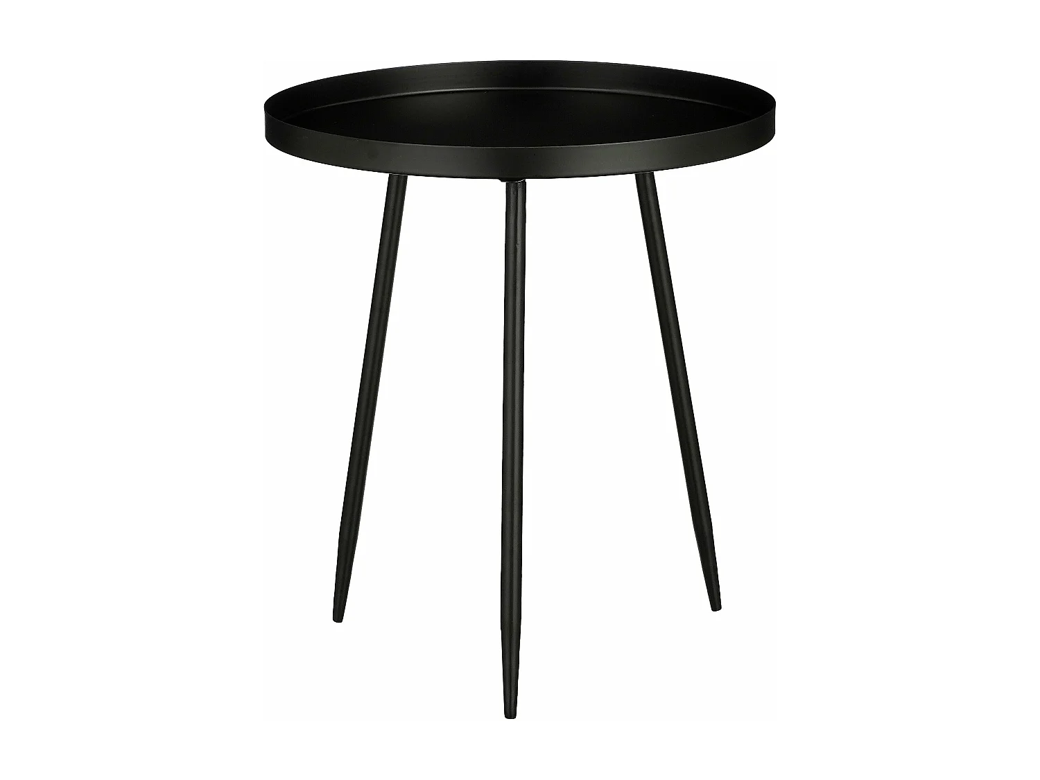 Bijzettafel van ijzer - 40 x 40 x 44 - Zwart - FLORES