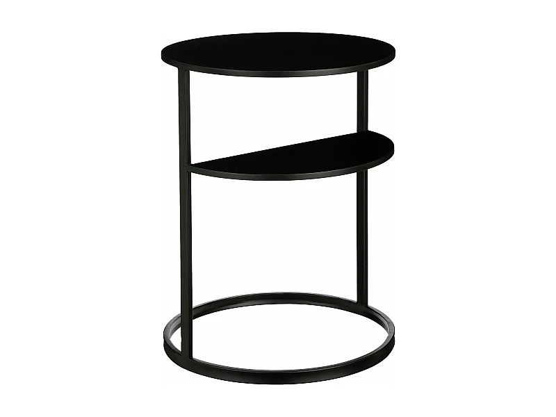 Mesa auxiliar de Hierro - 45 x 45 x 58 - Negro - NOAH