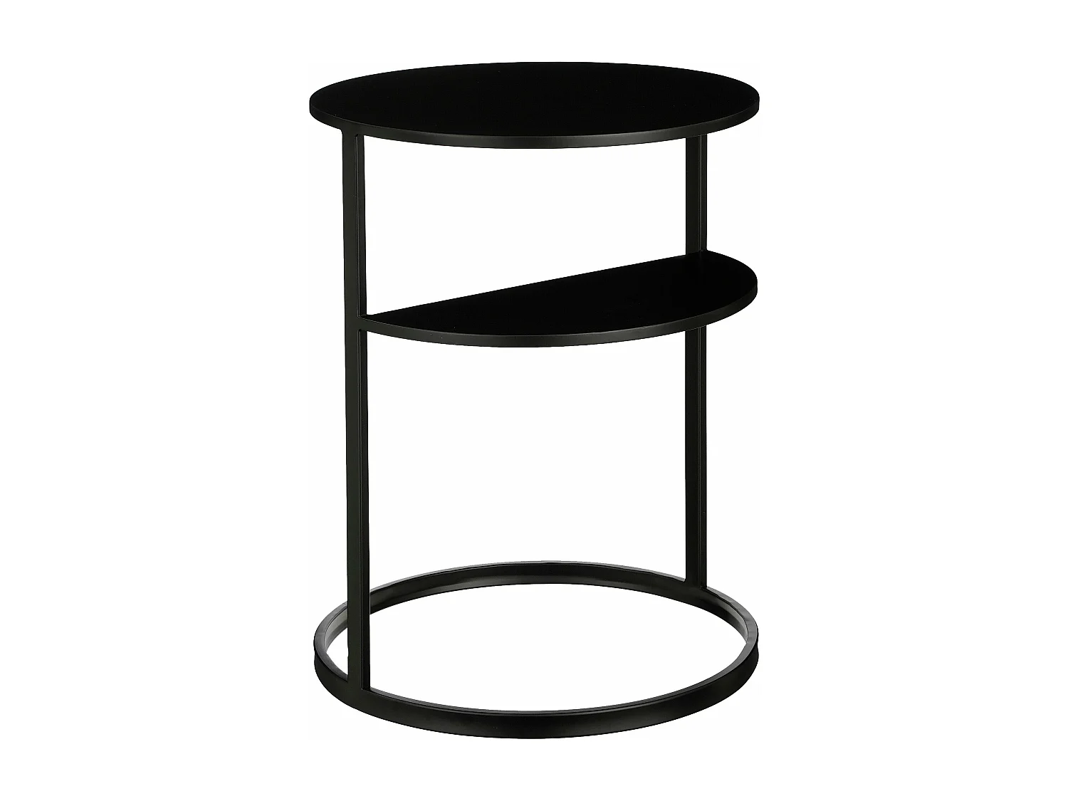 Mesa auxiliar de Hierro - 45 x 45 x 58 - Negro - NOAH