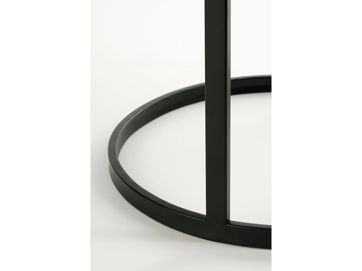 Mesa auxiliar de Hierro - 45 x 45 x 58 - Negro - NOAH