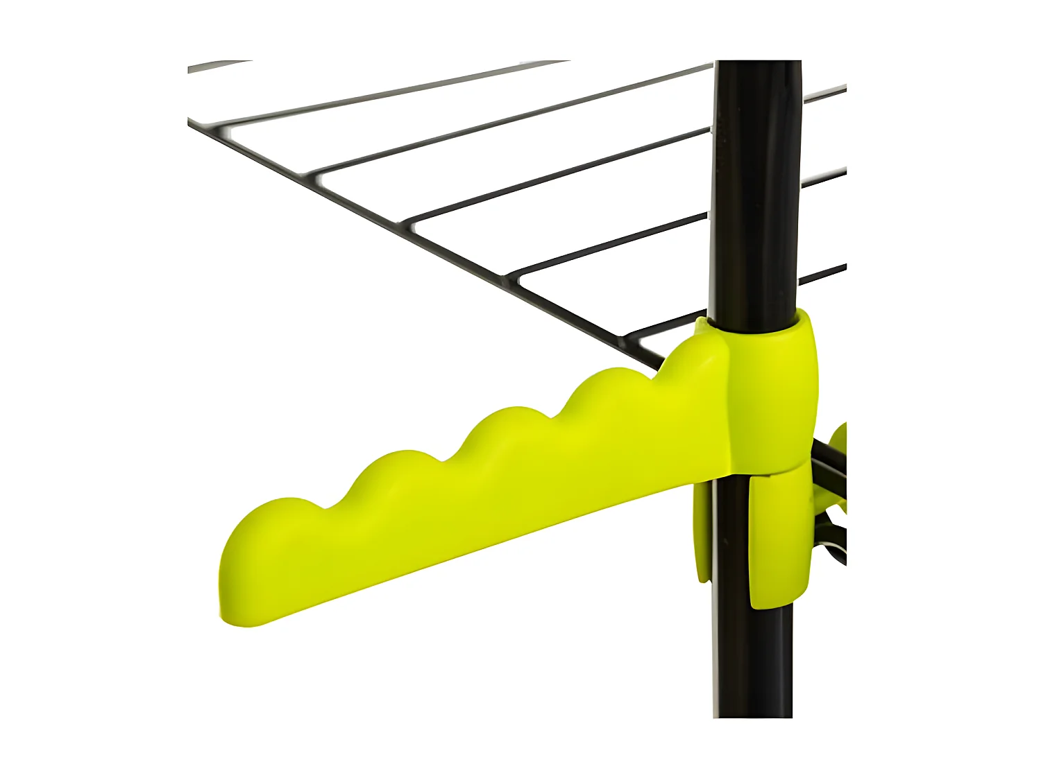 Etendoir à linge tour sur roulettes, 40 m d'étendage, noir, Mojav