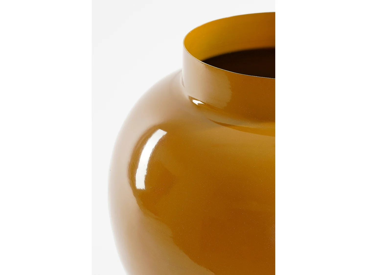 Vase en fer - 26 x 26 x 37 - Marron - BOYD