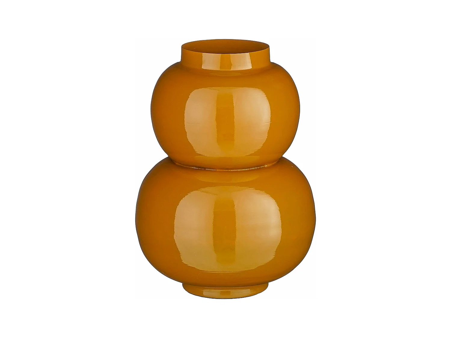 Vase en fer - 26 x 26 x 37 - Marron - BOYD