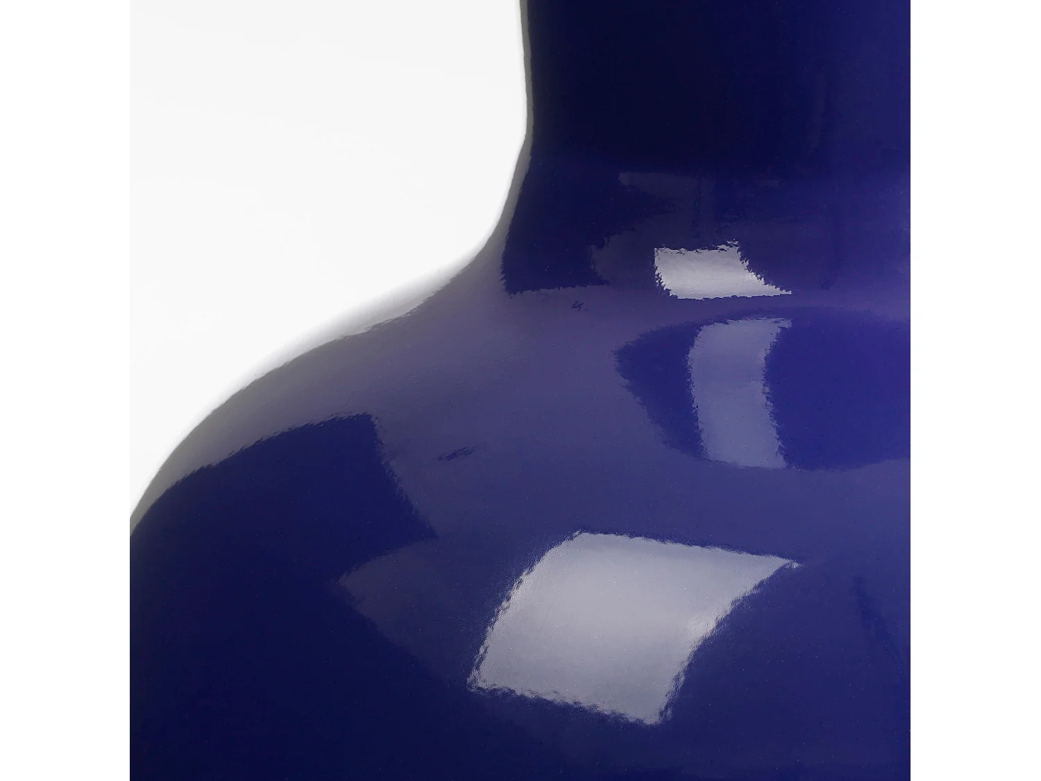 Vaas van ijzer - 28 x 28 x 42 - Blauw - DARA