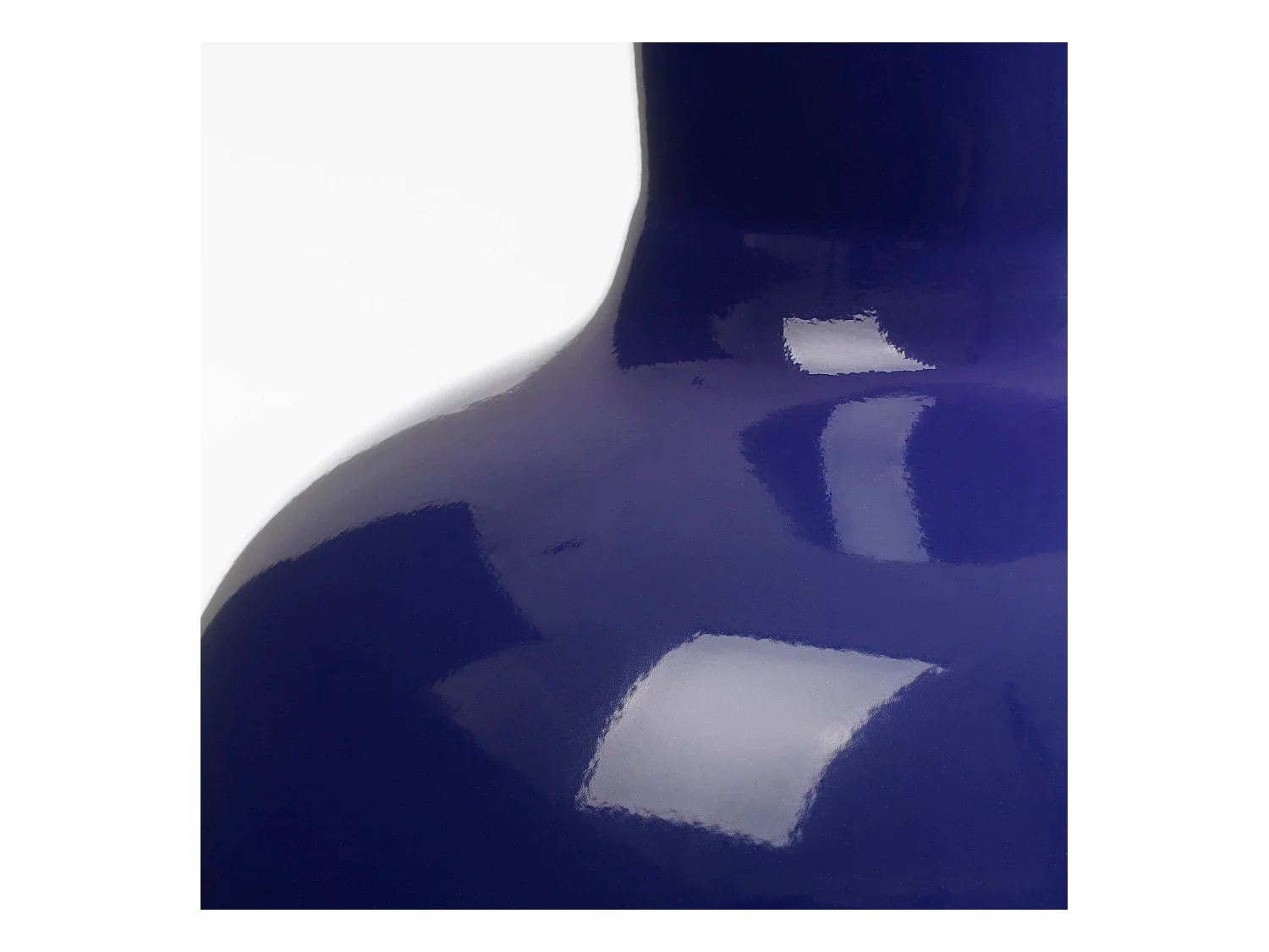 Vase en fer - 28 x 28 x 42 - Bleu - DARA