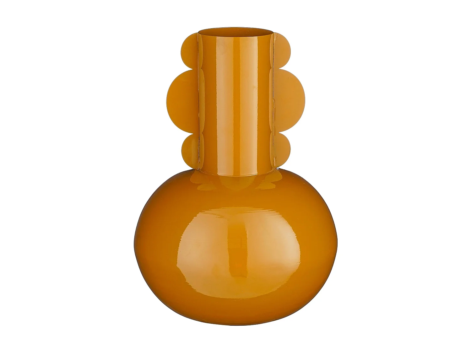 Vase aus Eisen - 25 x 25 x 36 - Braun - BOYD