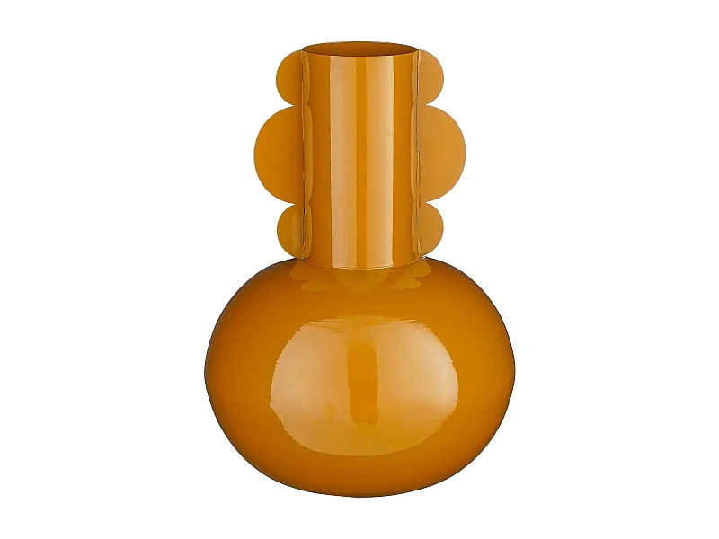 Vase aus Eisen - 25 x 25 x 36 - Braun - BOYD