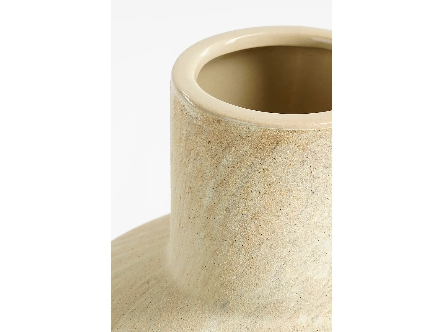 Vase en céramique - 29 x 25 x 39 - Beige - TRENTINO