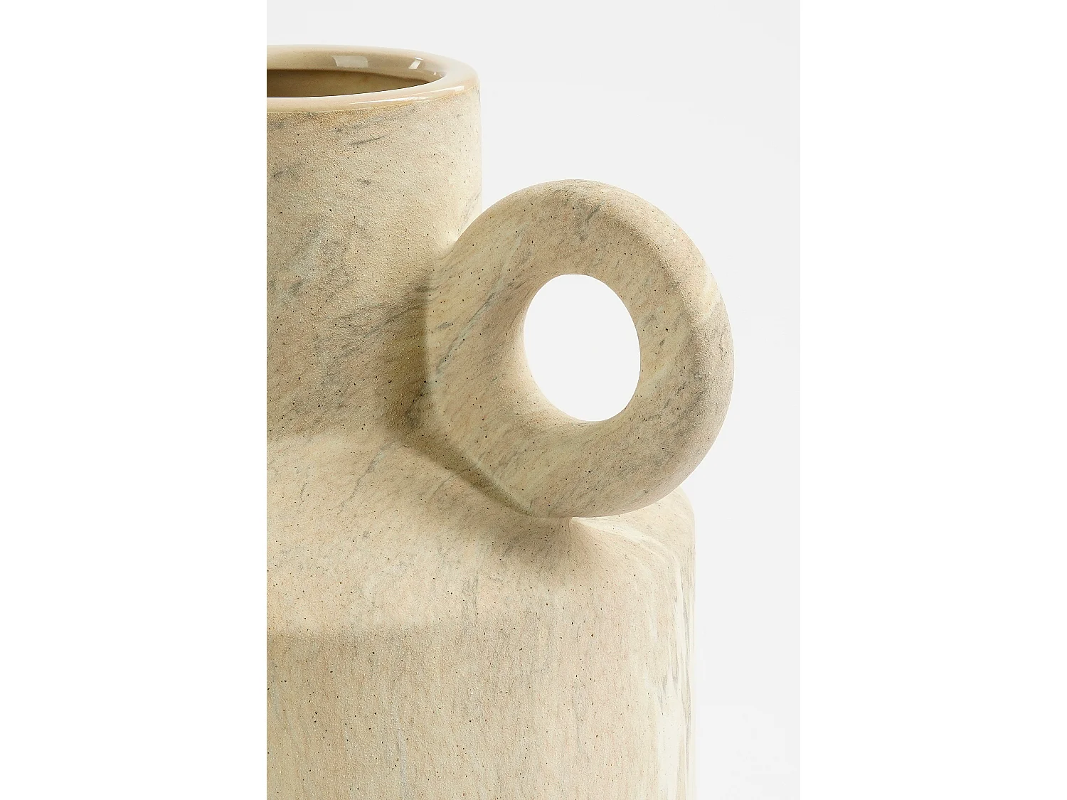 Vase en céramique - 29 x 25 x 39 - Beige - TRENTINO