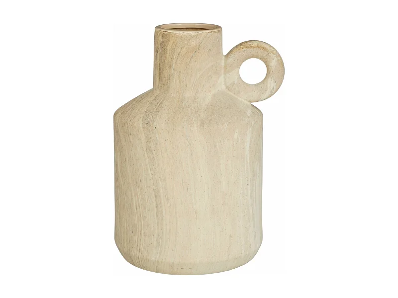 Vase en céramique - 29 x 25 x 39 - Beige - TRENTINO