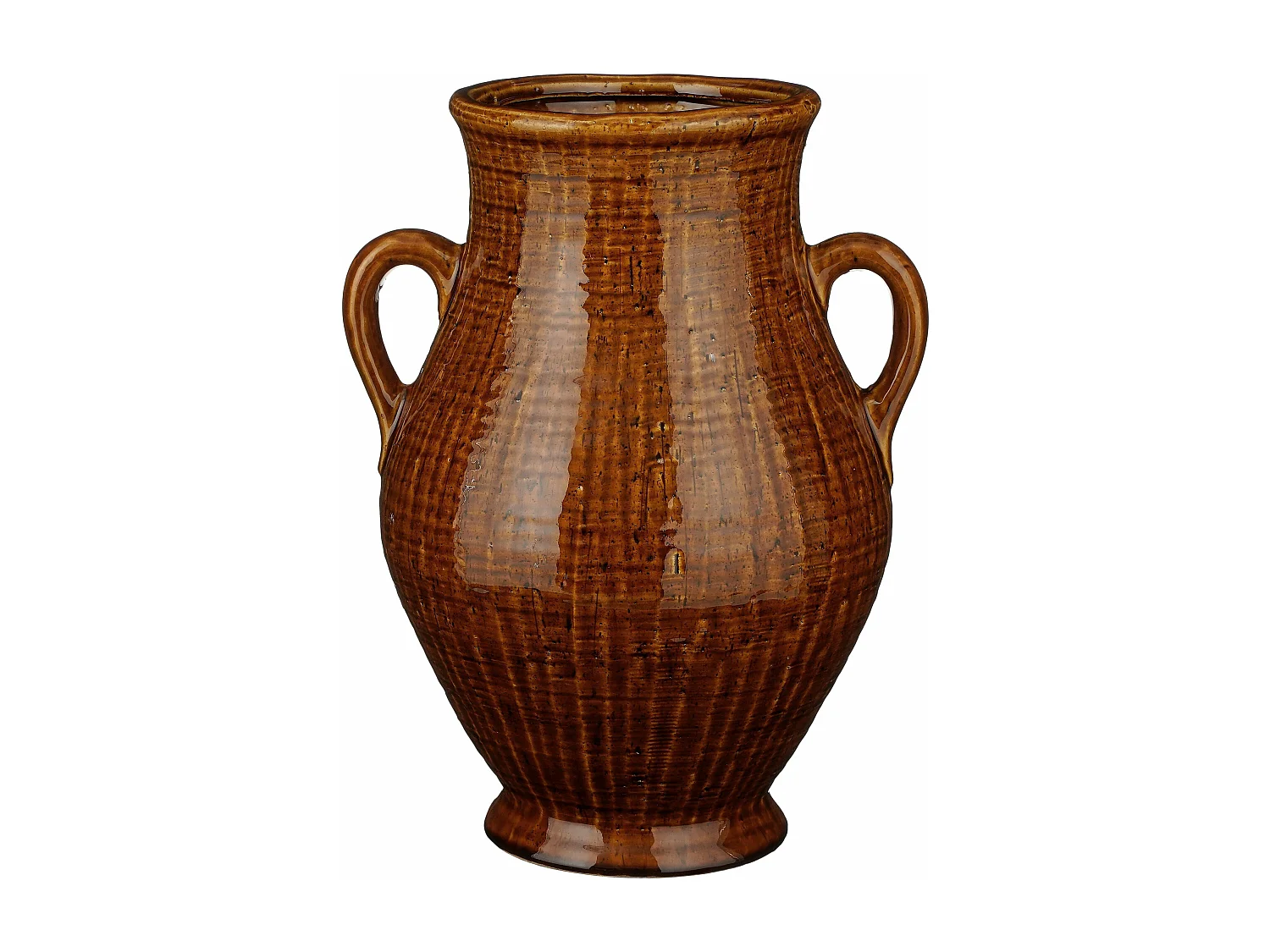 Vase en céramique - 29 x 26 x 39 - Marron - ELENA
