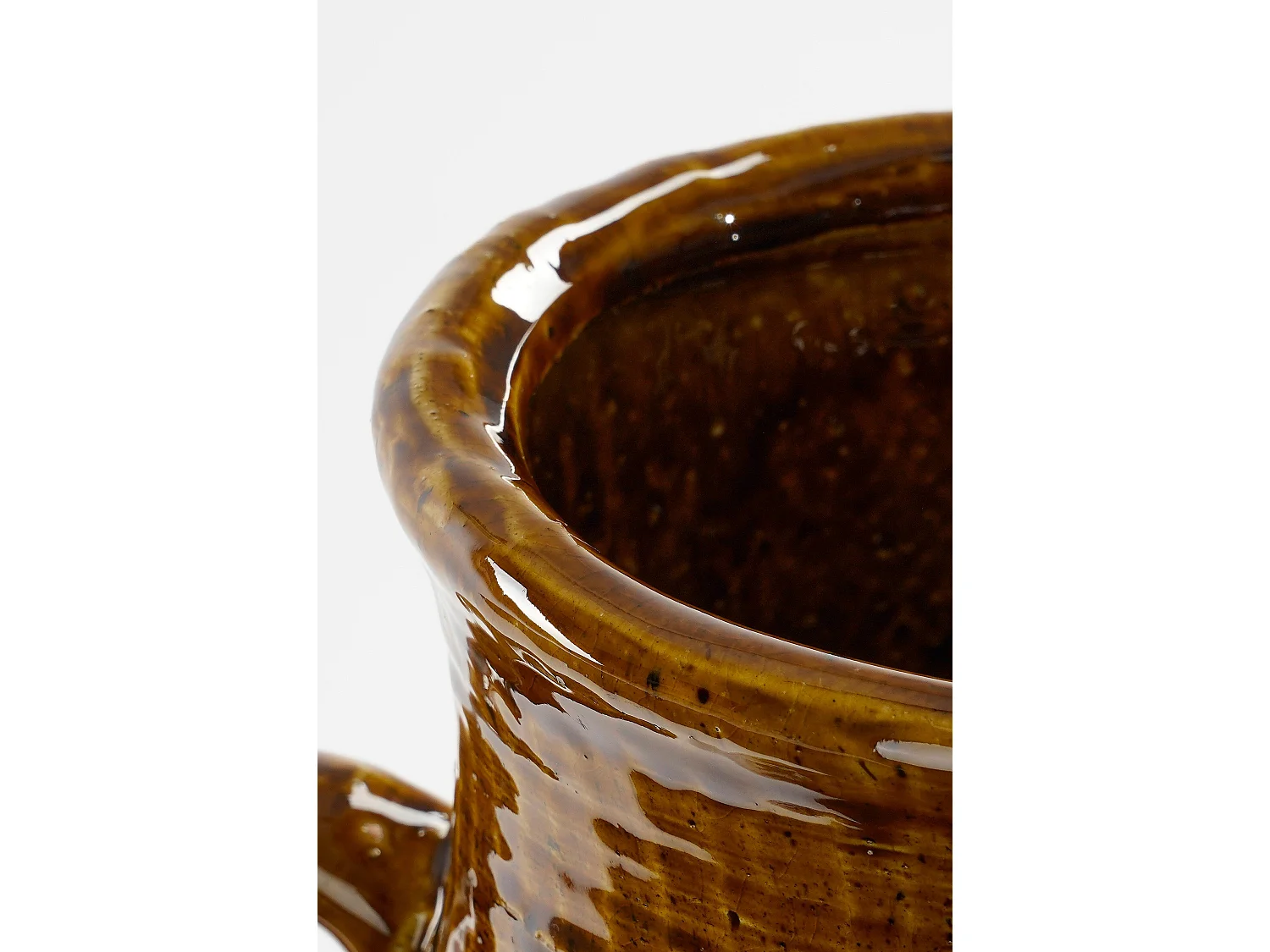 Vase en céramique - 29 x 26 x 39 - Marron - ELENA