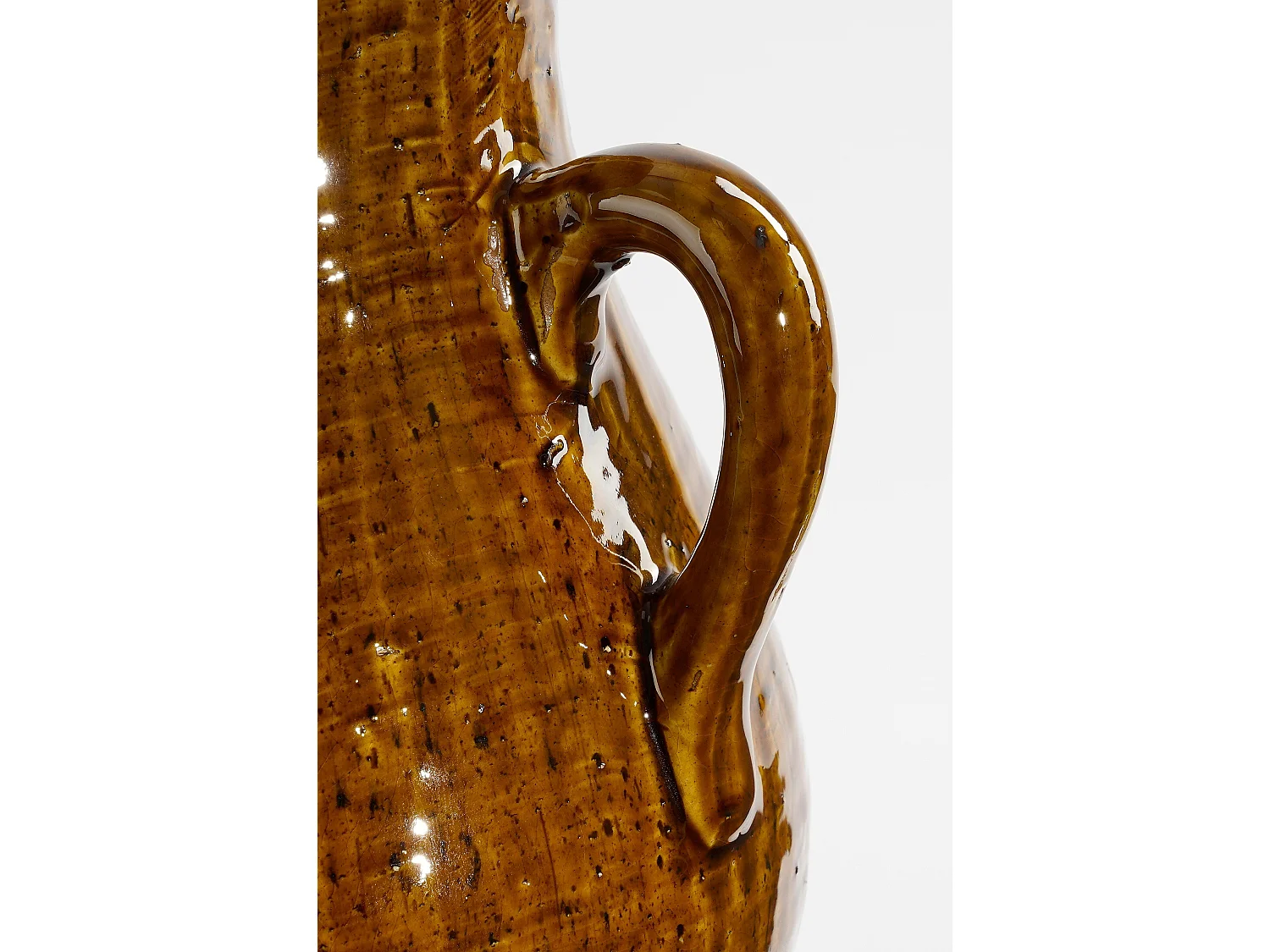 Vase en céramique - 29 x 26 x 39 - Marron - ELENA