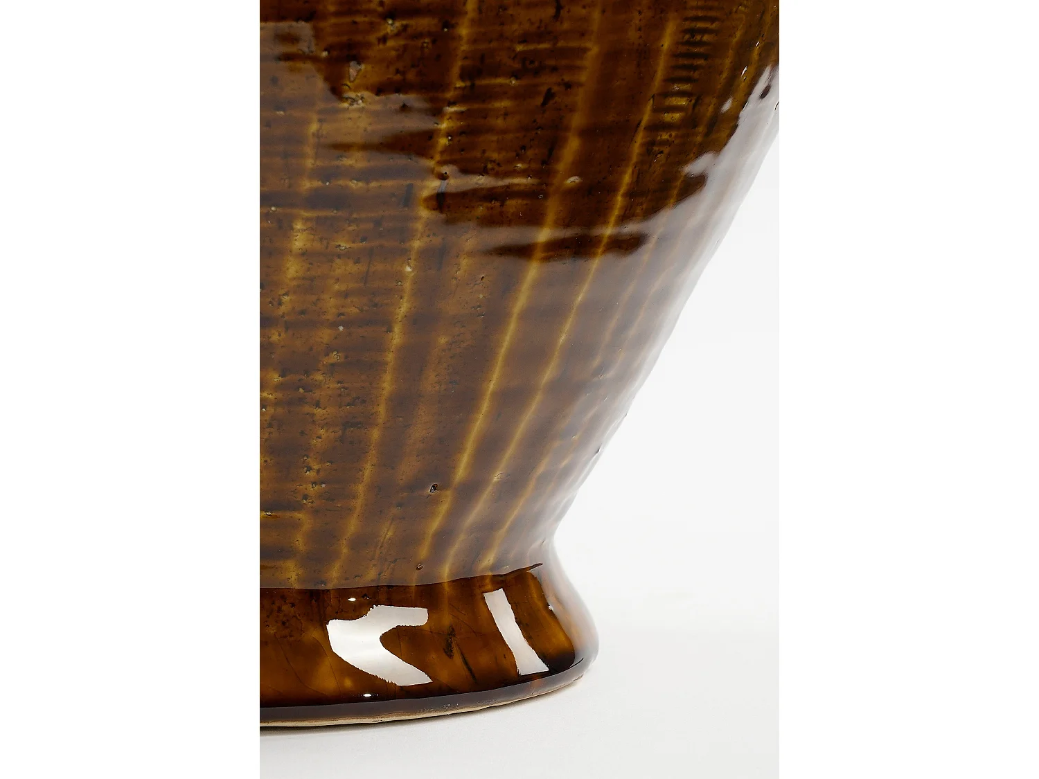 Vase en céramique - 29 x 26 x 39 - Marron - ELENA