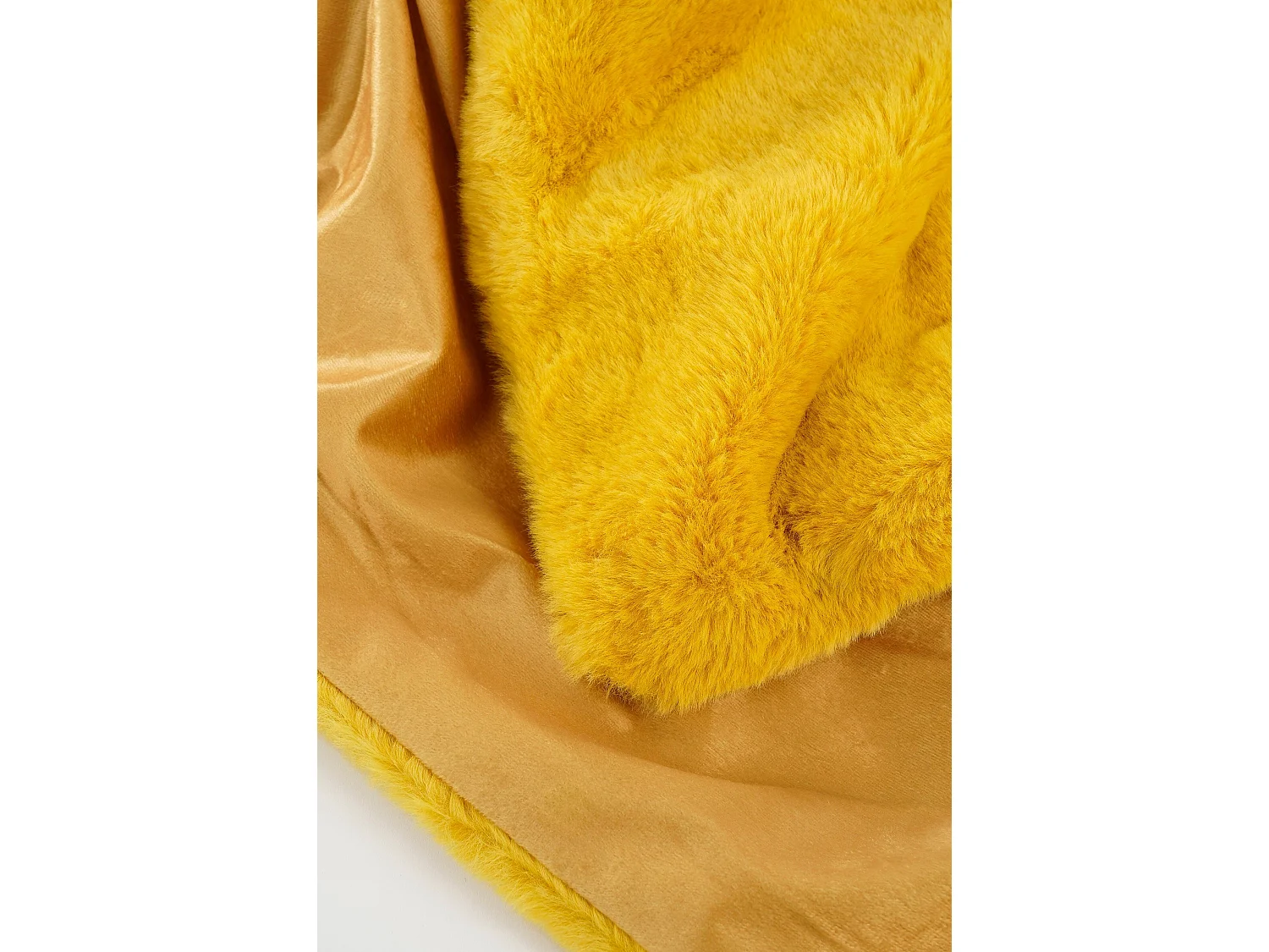 Kuscheldecke aus Polyester - 200 x 150 x 2 - Gelb - BRONTE