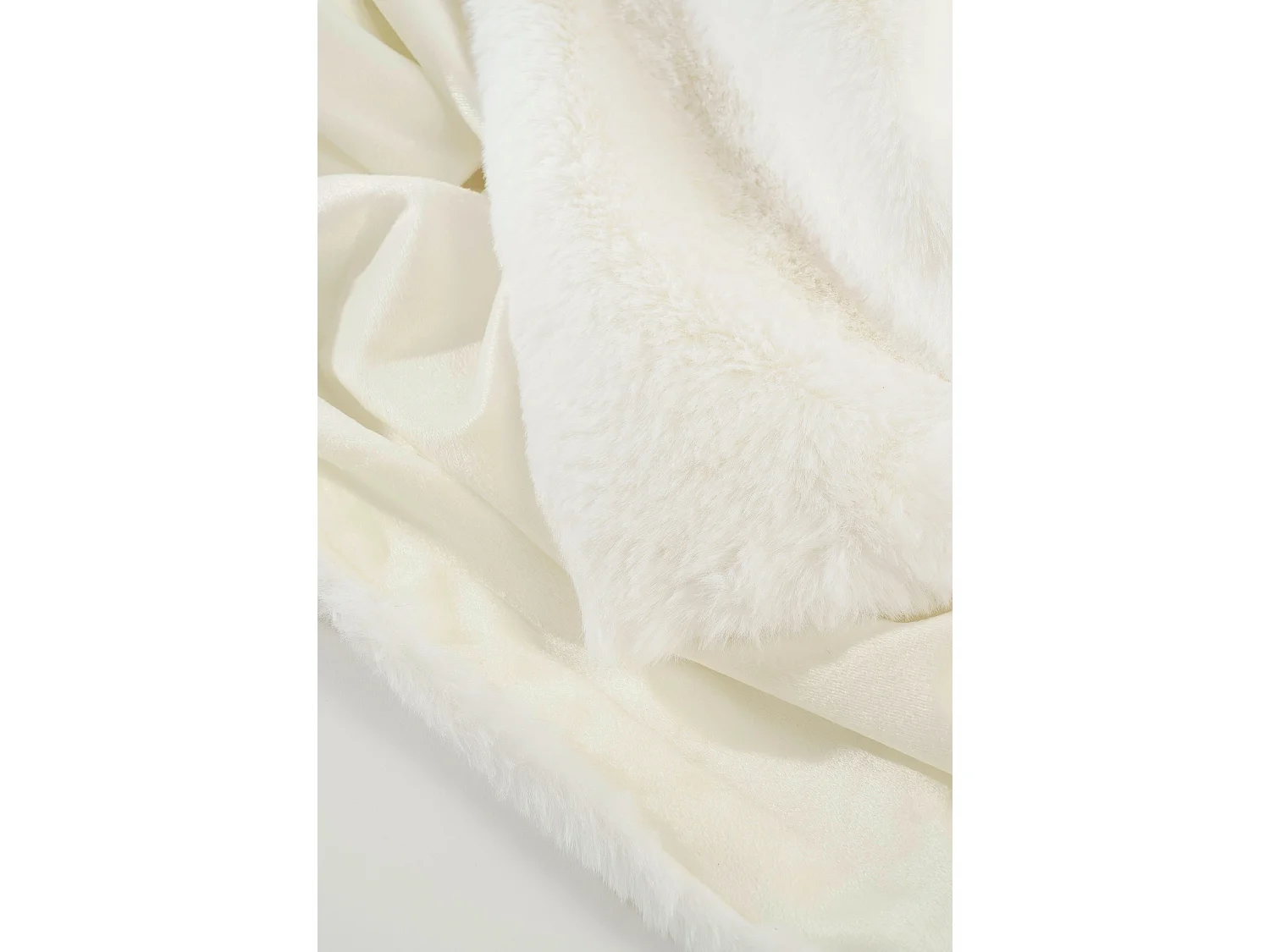 Plaid en polyester - 200 x 150 x 2 - Blanc - BRONTE