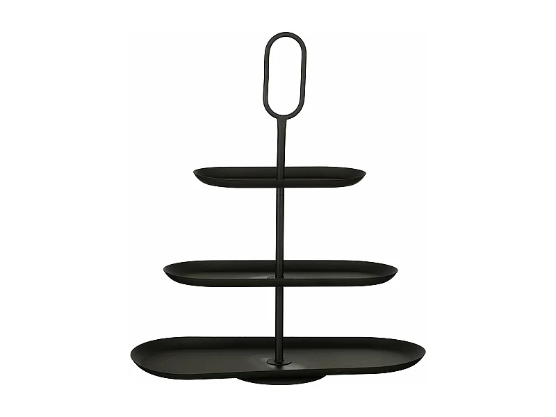 Etagere aus Eisen - 48 x 20 x 55 - Schwarz - RAMA