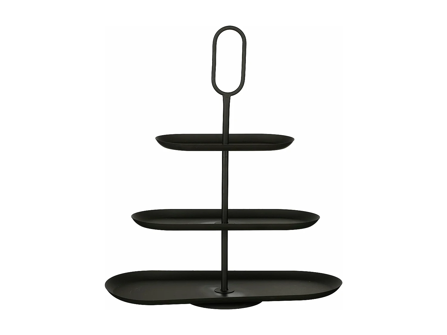 Etagere aus Eisen - 48 x 20 x 55 - Schwarz - RAMA