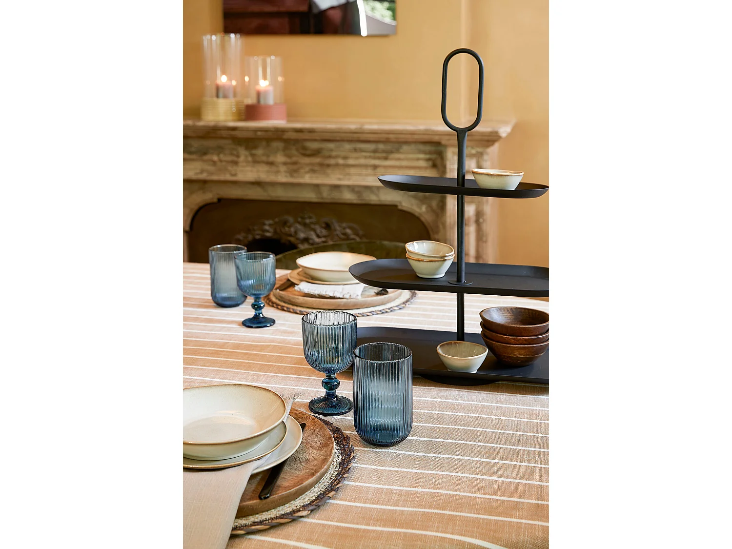 Etagere aus Eisen - 48 x 20 x 55 - Schwarz - RAMA