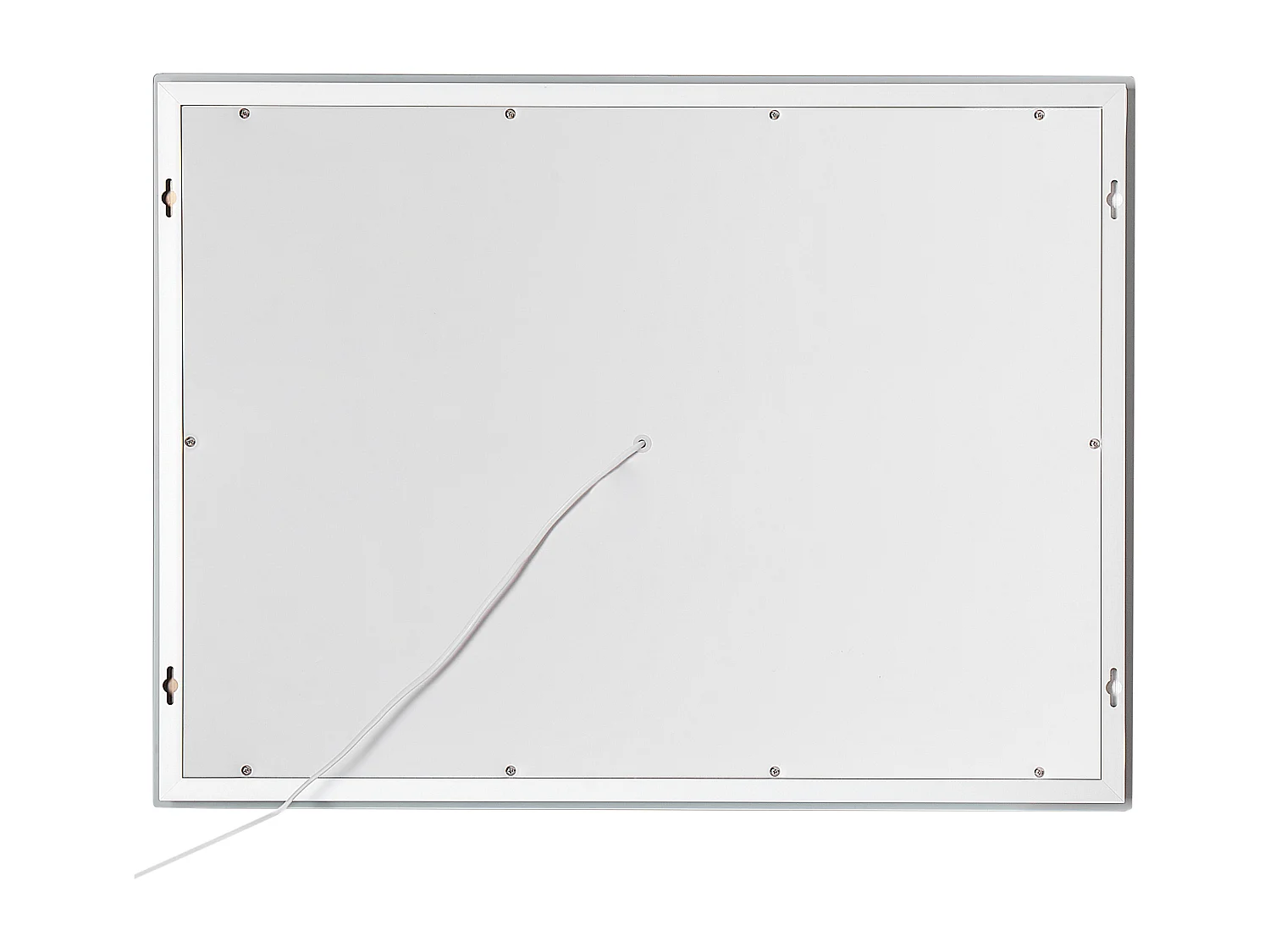 Miroir de salle de bain LED PRENOIS 80 cm 60 cm Argenté