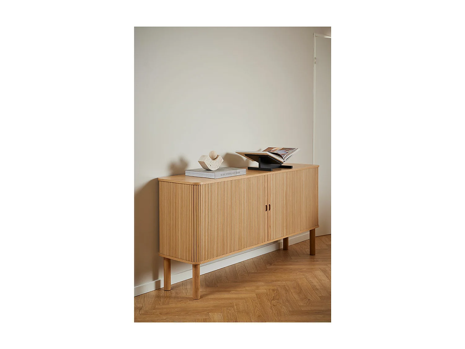 Langley Sideboard 2 Schiebetüren Eiche dekor.