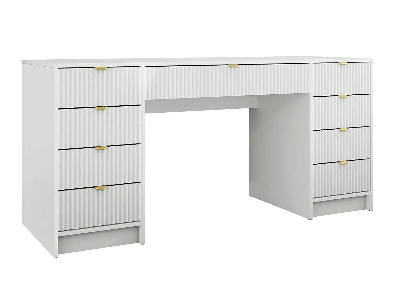 Mesa de oficina Comfivo Papilio I, Con cajones, 76x154x55cm, Blanco