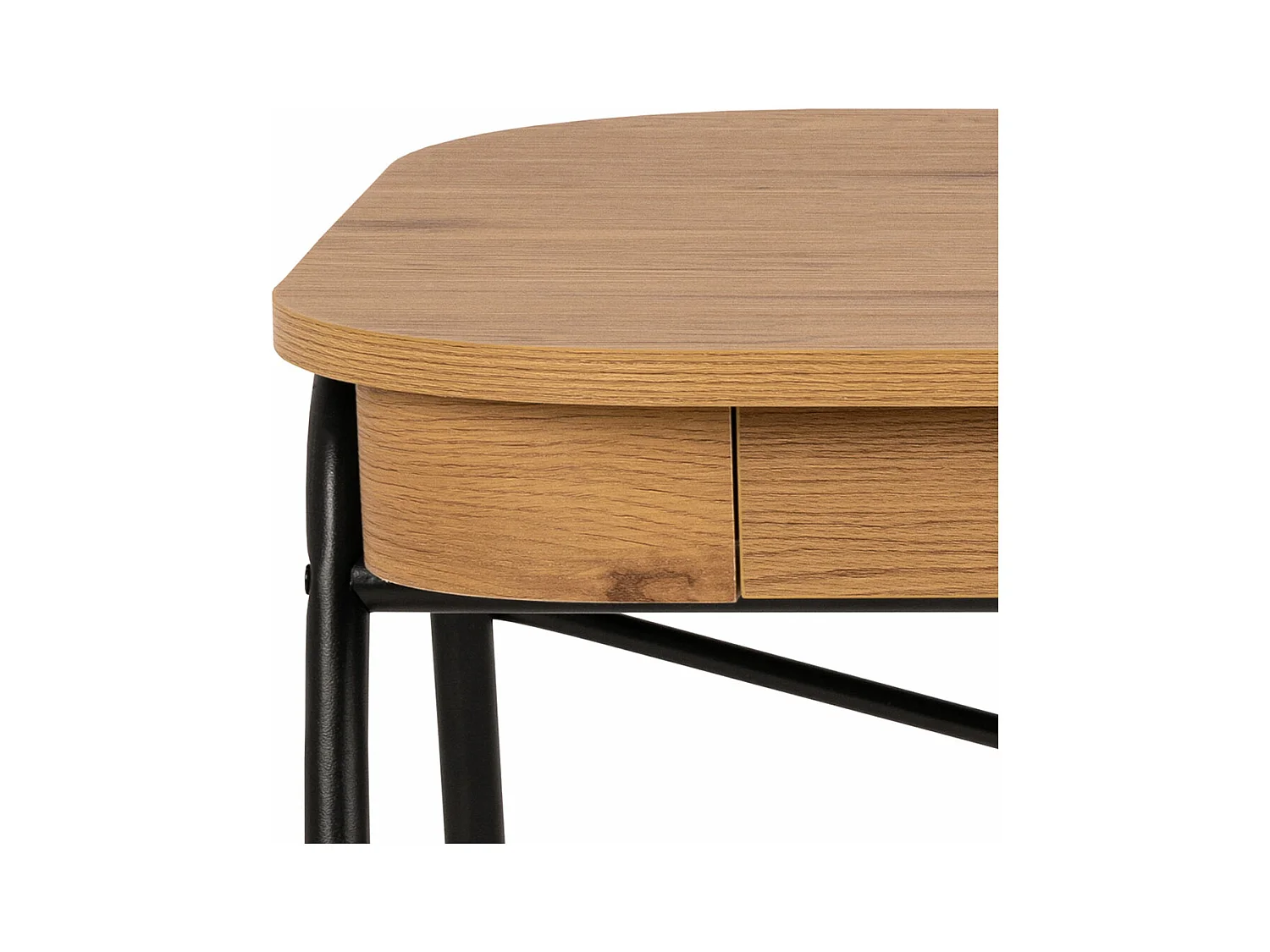 Blueton bureau 2 tiroirs naturel.