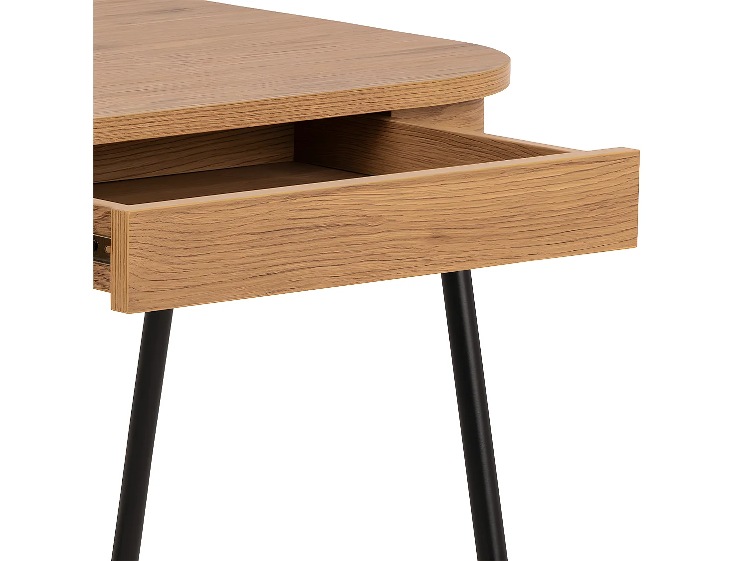 Blueton bureau 2 tiroirs naturel.