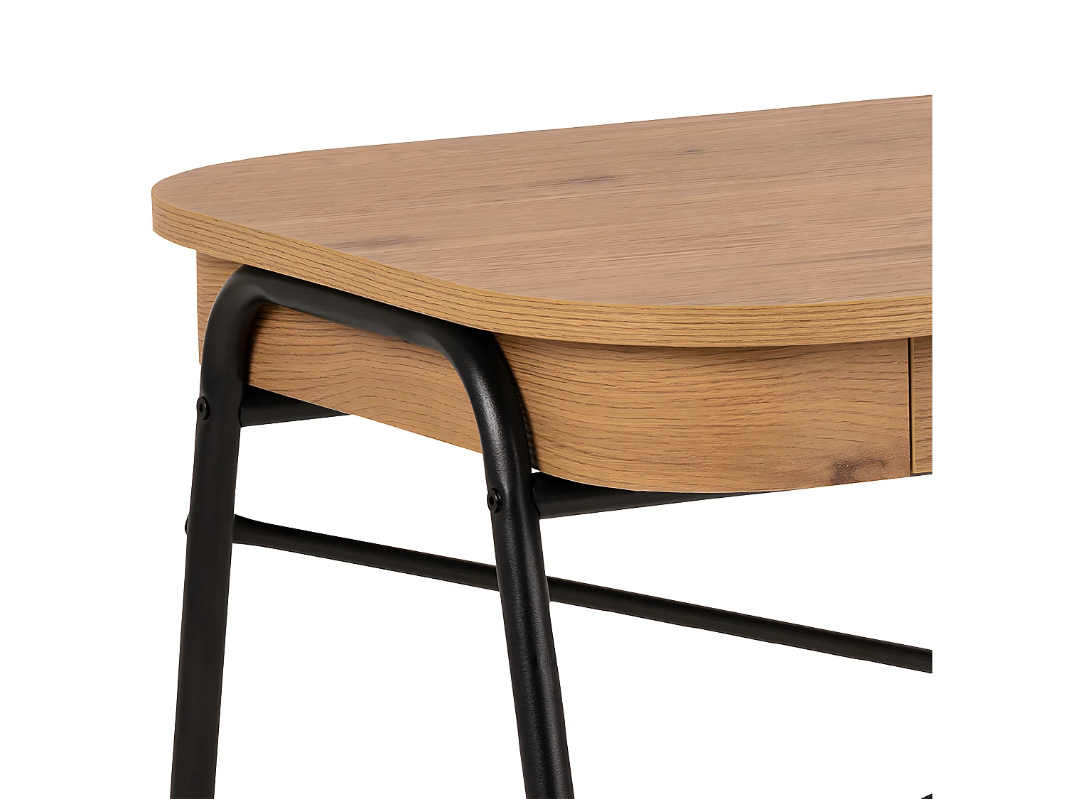 Blueton bureau 2 tiroirs naturel.