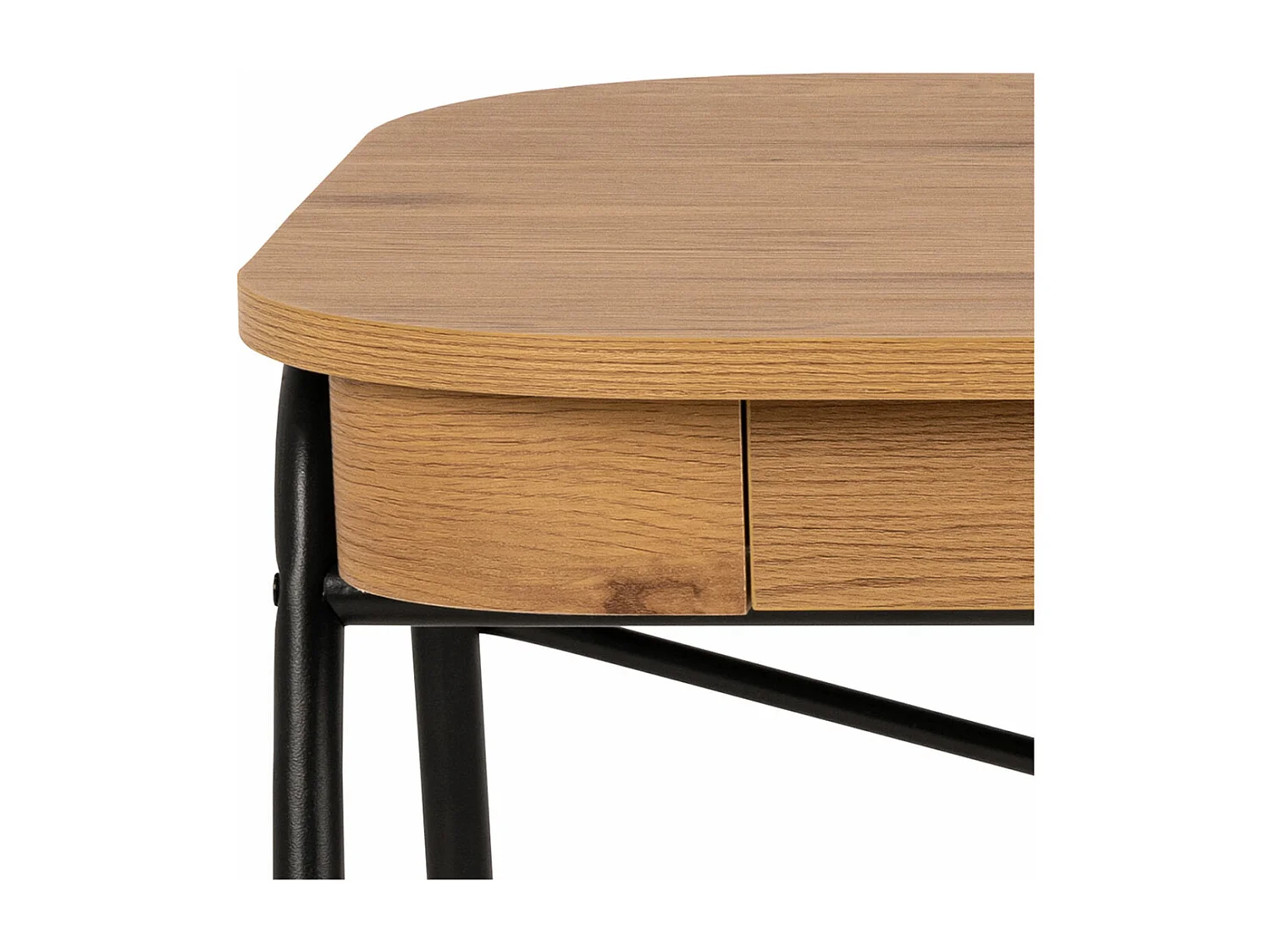 Blueton bureau 2 tiroirs naturel.