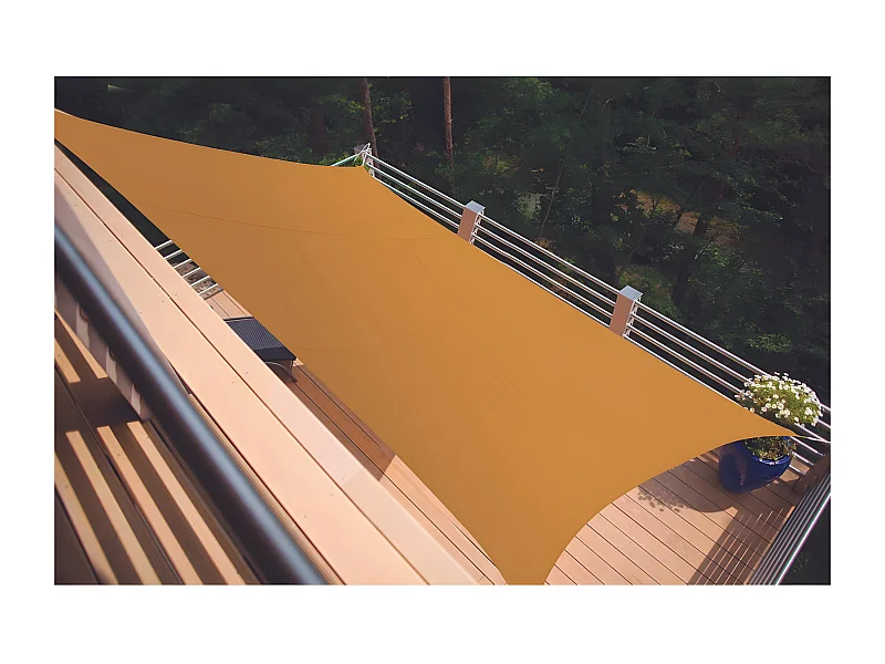 Voile d'ombrage rectangulaire SERENITY - 3,00 x 2,00 m - Mangue - Jardiline