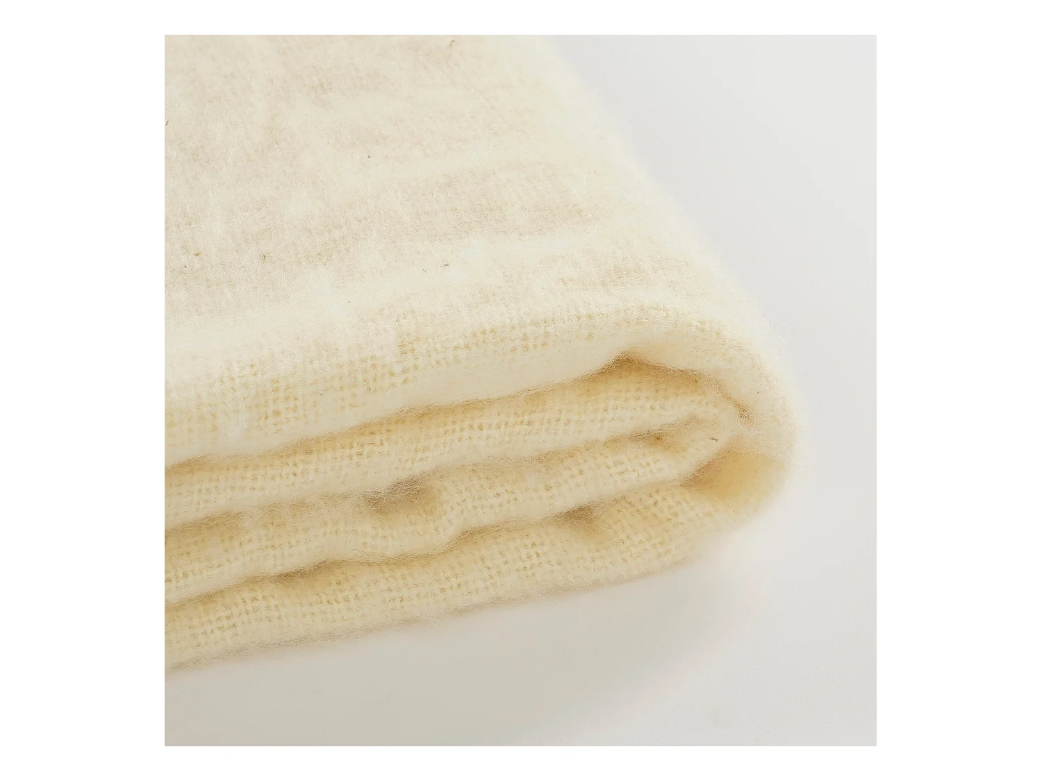 Plaid en acrylique - 180 x 130 x 1 - Beige -
