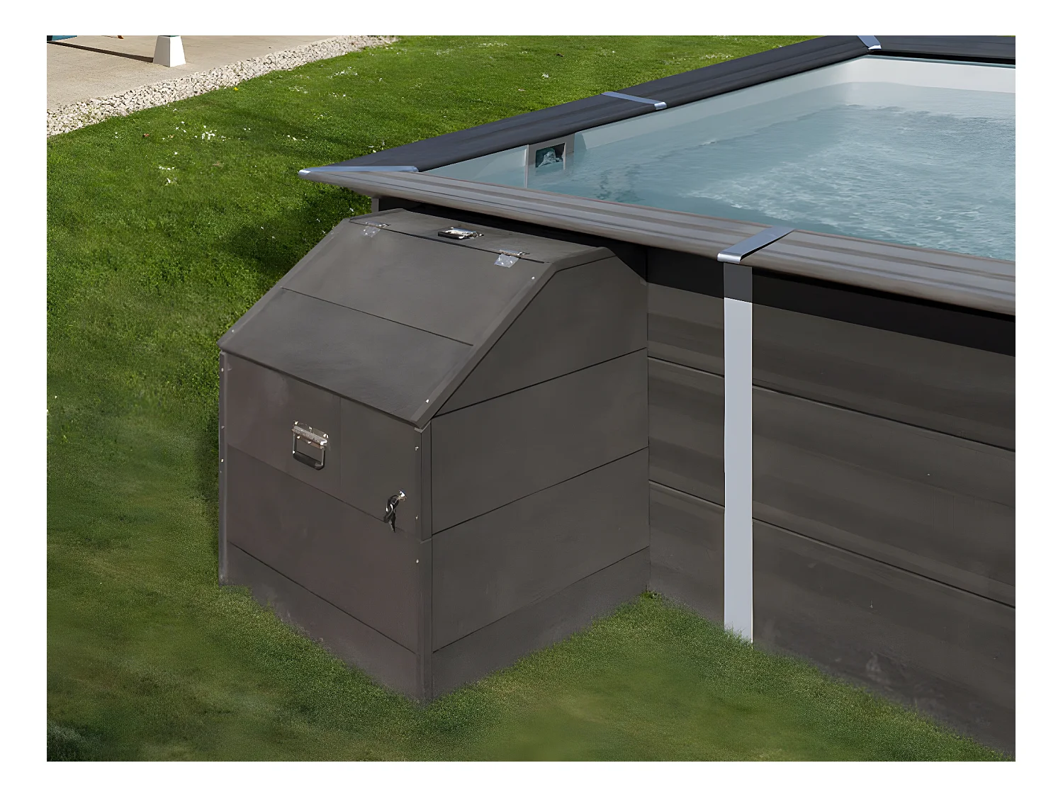 Coffre de filtration piscine composite hauteur 0,89 m - Gré