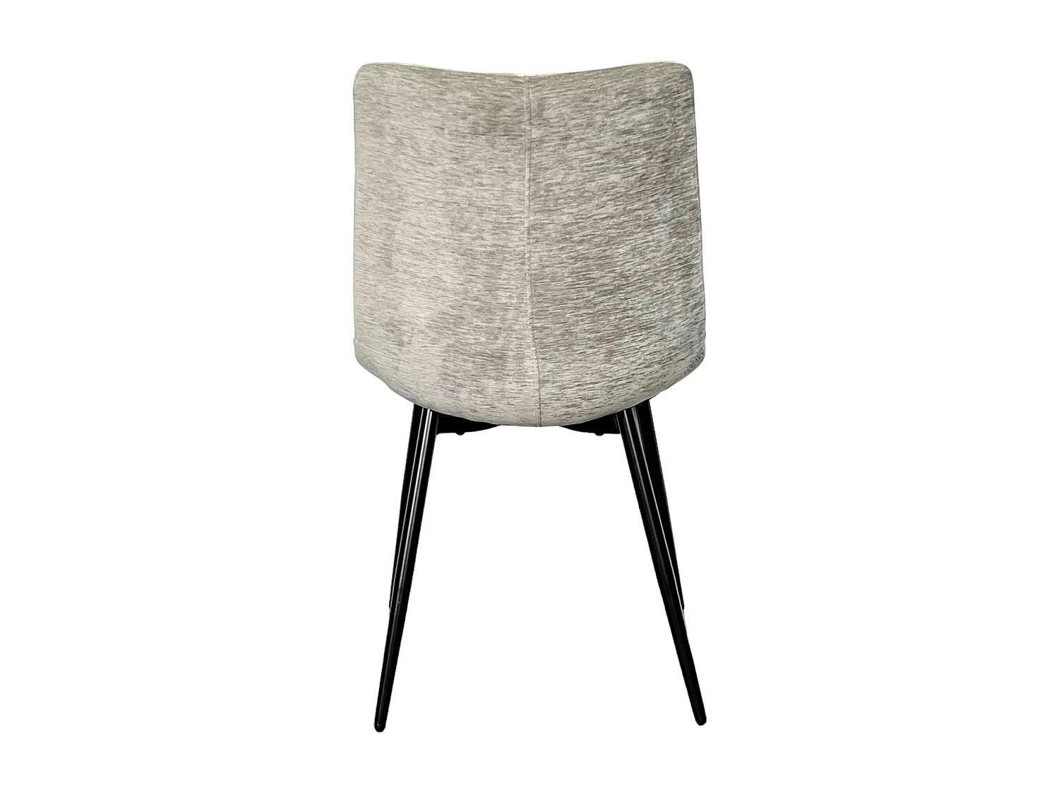 Chaise en velours gris clair motif damier (lot de 2) PALERME