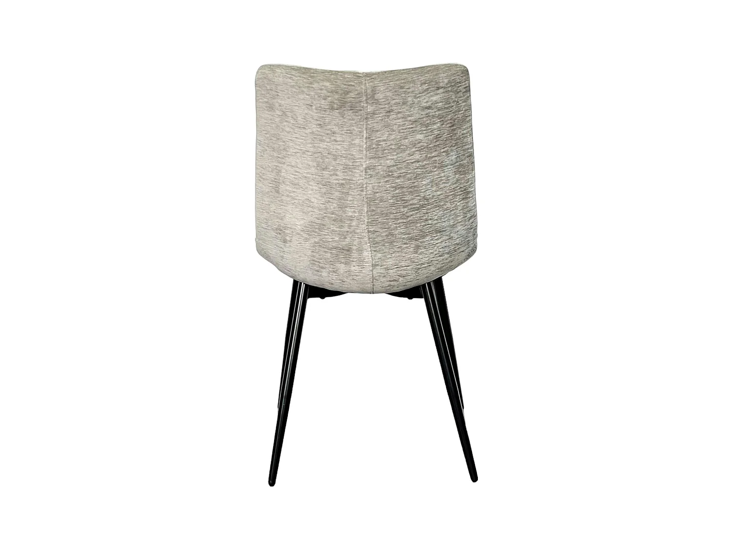 Chaise en velours gris clair motif damier (lot de 2) PALERME