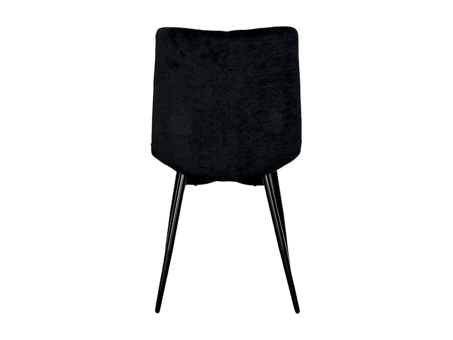 Chaise en velours noir motif damier (lot de 2) PALERME