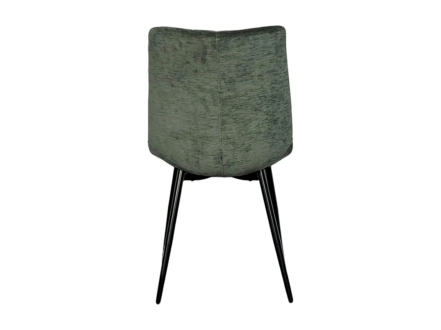 Chaise en velours vert motif damier (lot de 2) PALERME