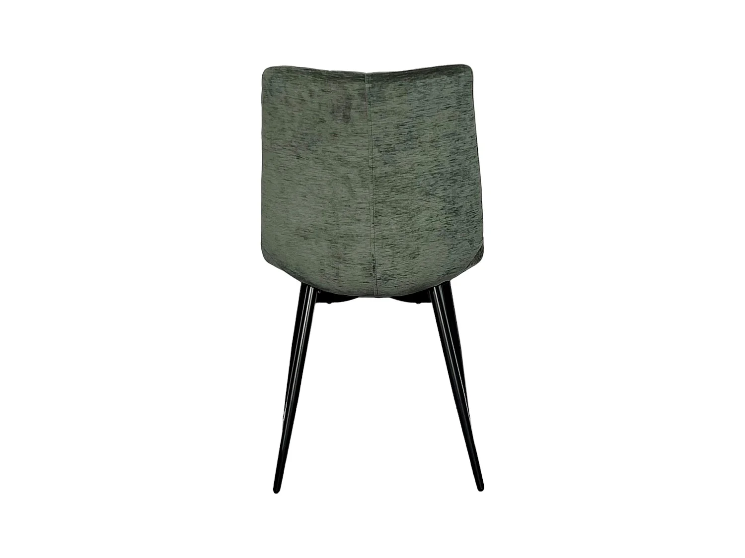 Chaise en velours vert motif damier (lot de 2) PALERME