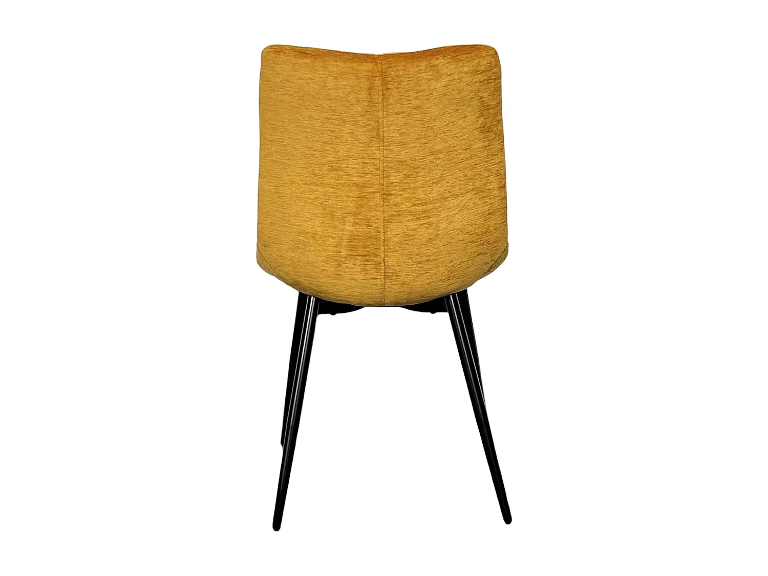 Chaise en velours moutarde motif damier (lot de 2) PALERME