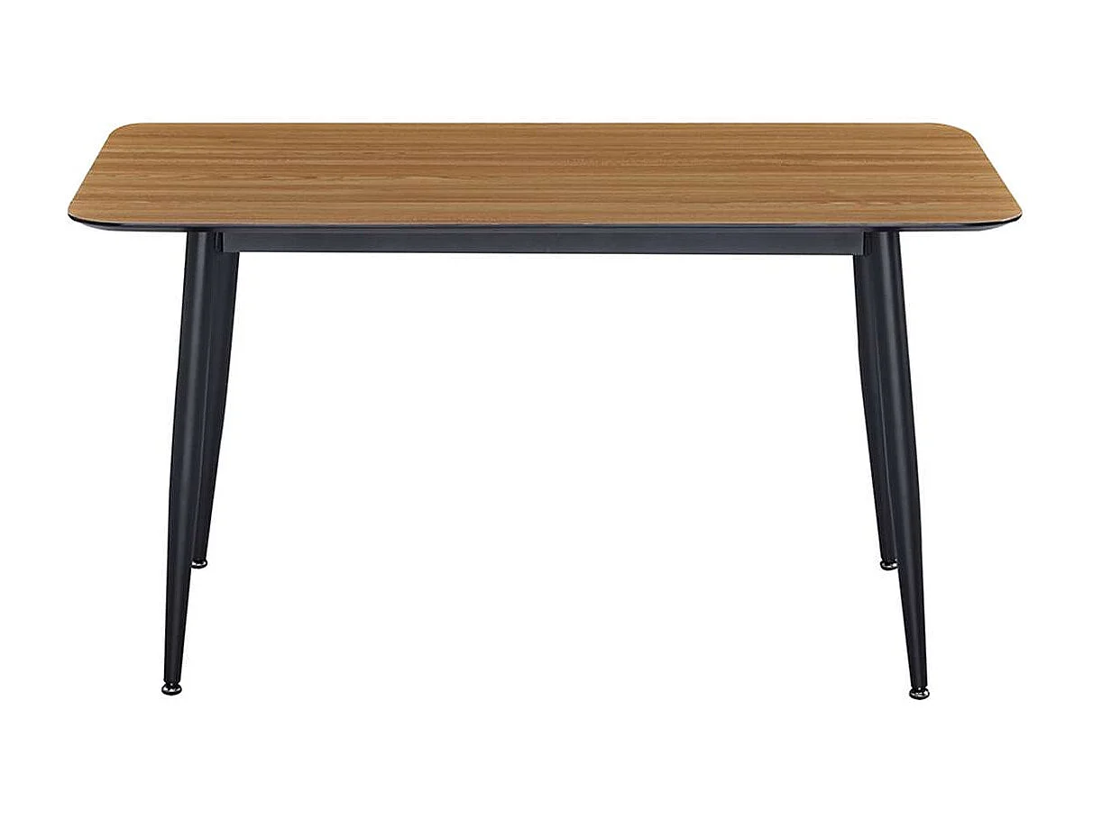 Mesa de jantar retangular DIVA 140 x 80 cm acabamento em carvalho - design escandinavo moderno